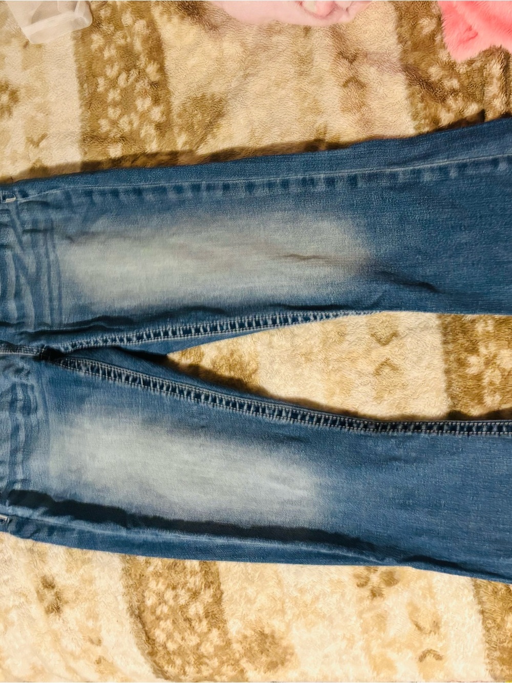 Women’s Blue Washed Skinny Jeans flared